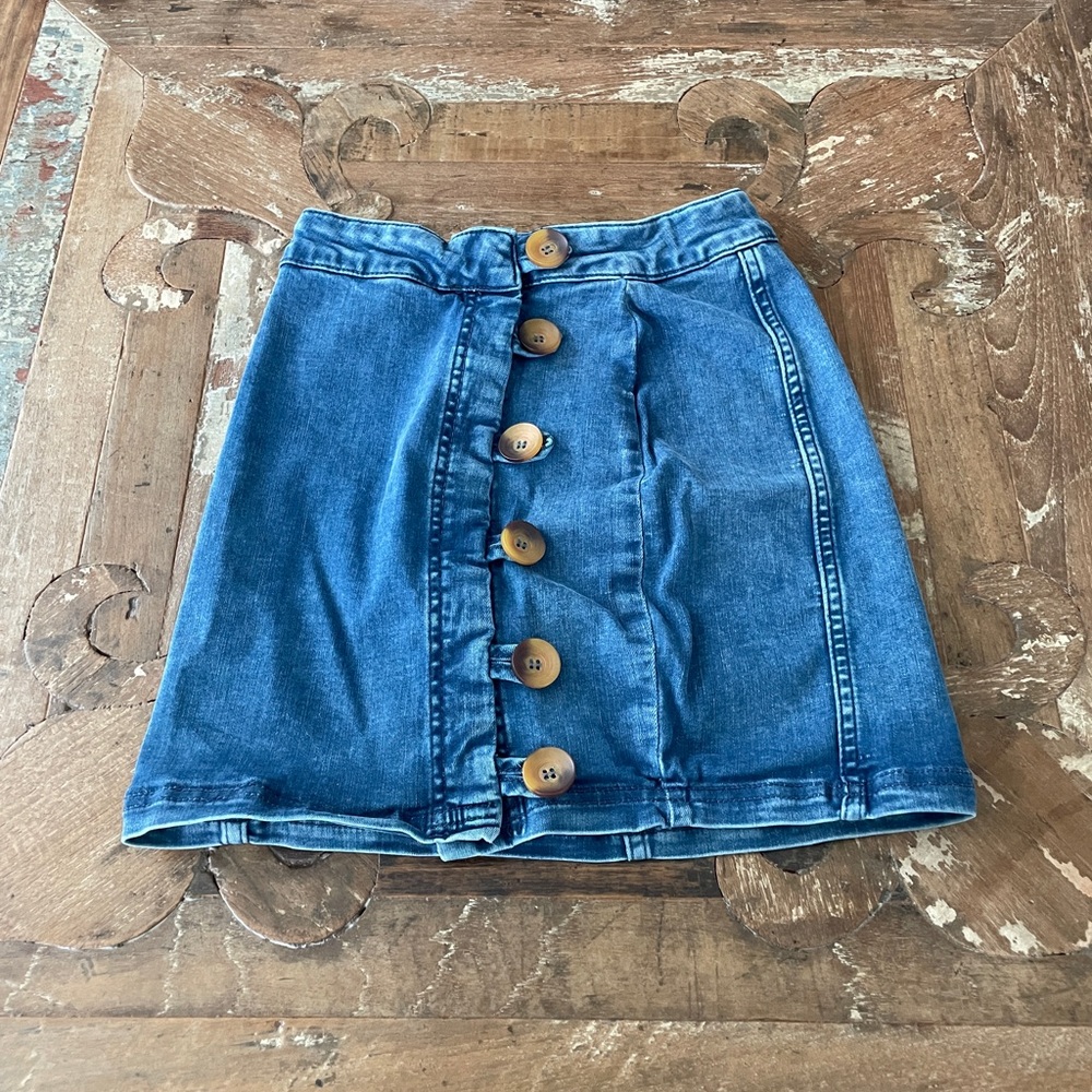 Free People Denim skirt
